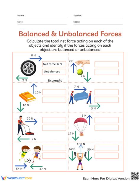 unbalanced force definition for kids|balanced and unbalanced forces worksheet.